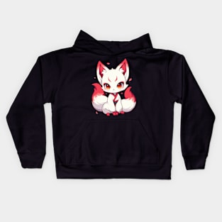 Japanese Kitsune Fox Kids Hoodie